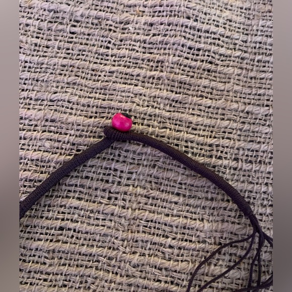 Bohemian Multi strand Multicolored Wooden Beads Necklace - Picture 2 of 5